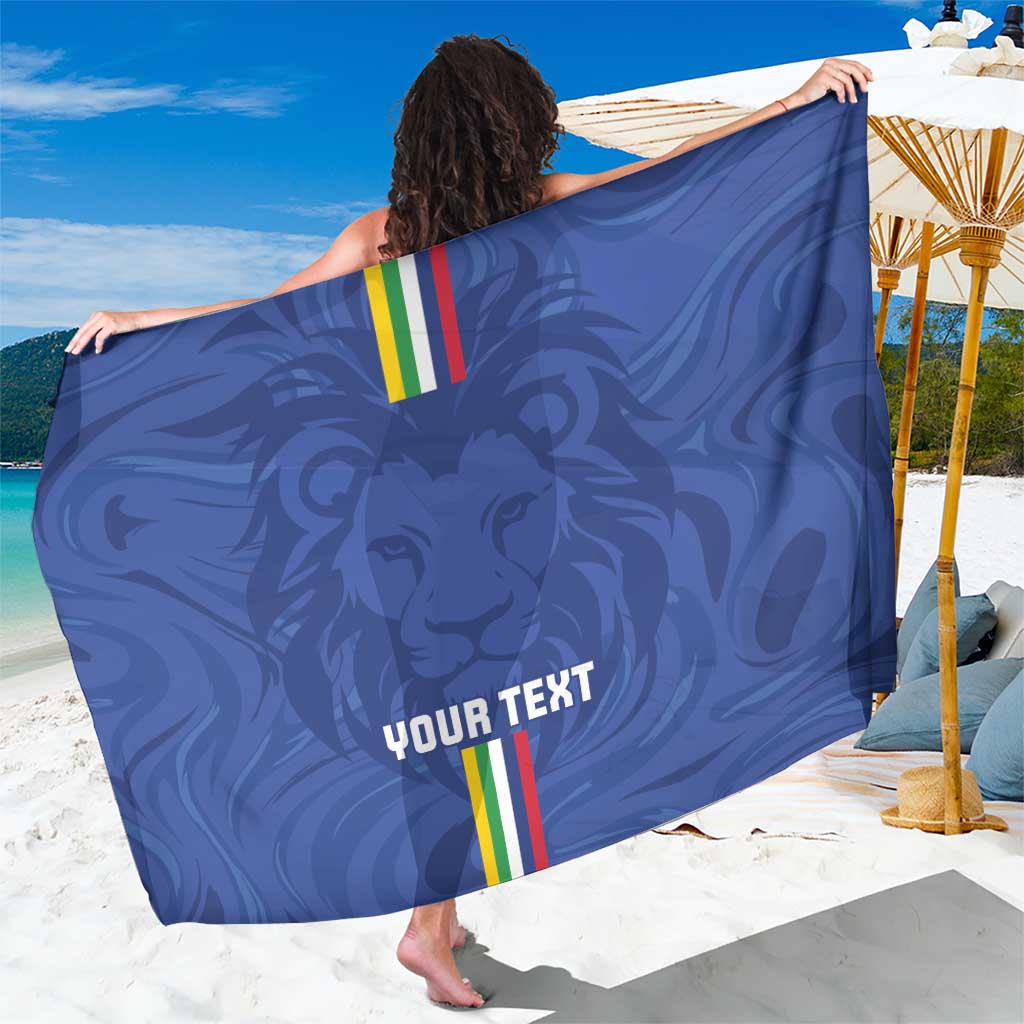 Custom Central African Republic Football Sarong Go Les Fauves Go