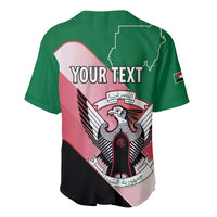 Personalized Sudan Baseball Jersey Sudanese Secretary Bird Flag Style