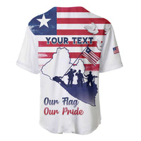 Personalised Liberia Flag Day Baseball Jersey Our Flag Our Pride