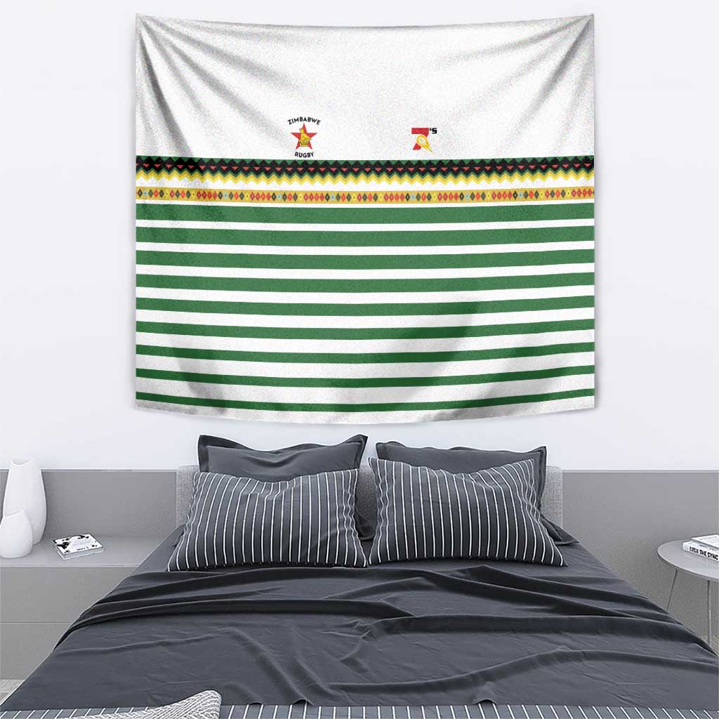 Zimbabwe Rugby Sevens Tapestry Go Cheetahs Go - Wonder Print Shop