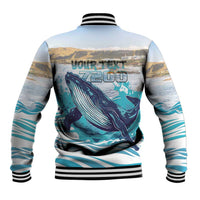 Personalized South Africa Whale Baseball Jacket Hermanus Fest - Wonder Print Shop