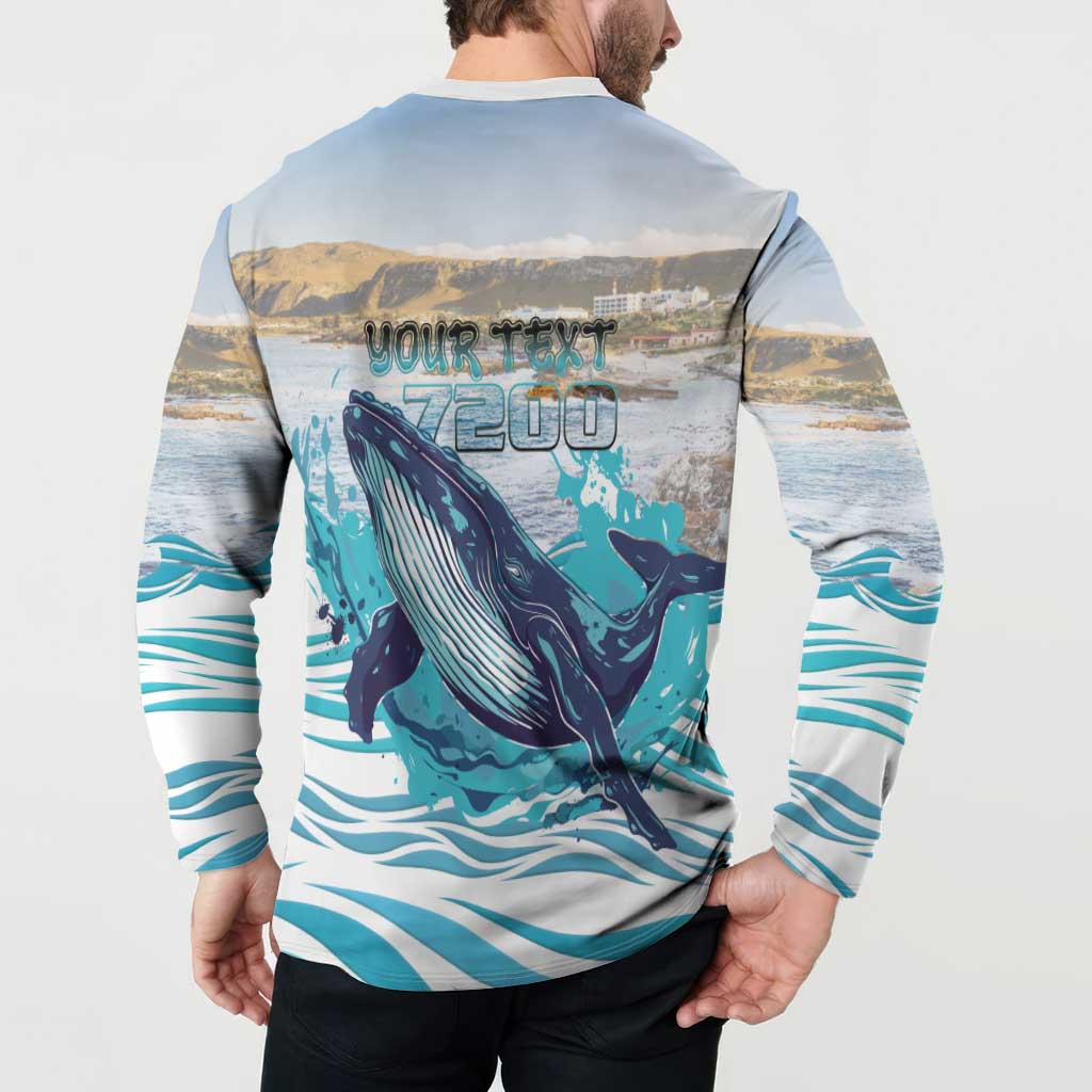 Personalized South Africa Whale Button Sweatshirt Hermanus Fest - Wonder Print Shop