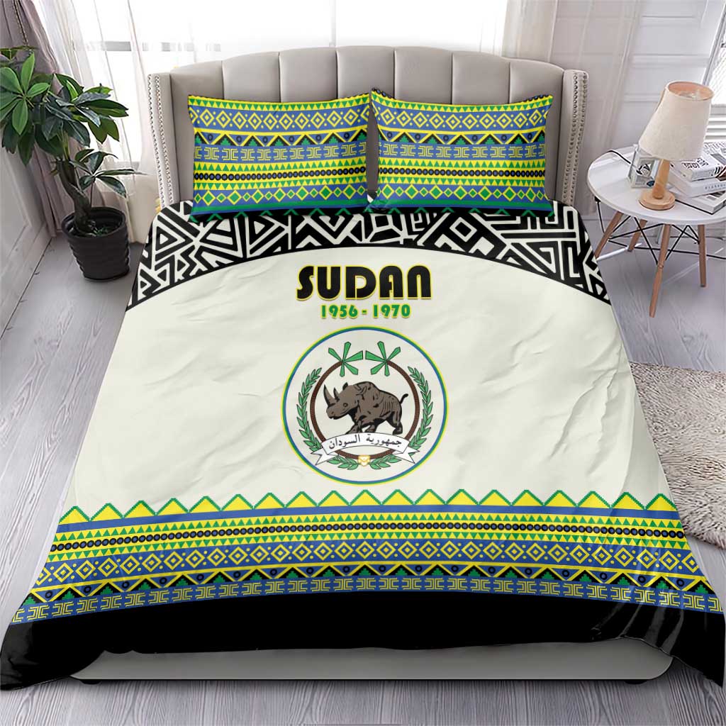 Sudan 1956-1970 Bedding Set With African Pattern - Wonder Print Shop