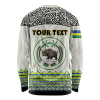 Personalized Sudan 1956-1970 Long Sleeve Shirt With African Pattern - Wonder Print Shop