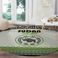 Sudan 1956-1970 Round Carpet With African Pattern - Wonder Print Shop