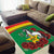 Personalised Burkina Faso Republic Day Area Rug Happy 66th Anniversary with White Stallion - Wonder Print Shop