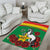 Personalised Burkina Faso Republic Day Area Rug Happy 66th Anniversary with White Stallion - Wonder Print Shop