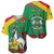 Personalised Burkina Faso Republic Day Baseball Jersey Happy 66th Anniversary with White Stallion - Wonder Print Shop