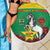 Personalised Burkina Faso Republic Day Beach Blanket Happy 66th Anniversary with White Stallion - Wonder Print Shop