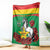 Personalised Burkina Faso Republic Day Blanket Happy 66th Anniversary with White Stallion