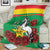 Personalised Burkina Faso Republic Day Blanket Happy 66th Anniversary with White Stallion