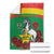 Personalised Burkina Faso Republic Day Blanket Happy 66th Anniversary with White Stallion