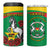 Personalised Burkina Faso Republic Day 4 in 1 Can Cooler Tumbler Happy 66th Anniversary with White Stallion - Wonder Print Shop