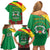 Personalised Burkina Faso Republic Day Family Matching Off Shoulder Short Dress and Hawaiian Shirt Happy 66th Anniversary with White Stallion - Wonder Print Shop