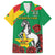 Personalised Burkina Faso Republic Day Family Matching Puletasi and Hawaiian Shirt Happy 66th Anniversary with White Stallion - Wonder Print Shop