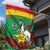 Personalised Burkina Faso Republic Day Garden Flag Happy 66th Anniversary with White Stallion - Wonder Print Shop