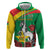 Personalised Burkina Faso Republic Day Hoodie Happy 66th Anniversary with White Stallion - Wonder Print Shop