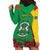 Personalised Burkina Faso Republic Day Hoodie Dress Happy 66th Anniversary with White Stallion - Wonder Print Shop