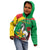 Personalised Burkina Faso Republic Day Kid Hoodie Happy 66th Anniversary with White Stallion - Wonder Print Shop