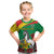 Personalised Burkina Faso Republic Day Kid T Shirt Happy 66th Anniversary with White Stallion - Wonder Print Shop