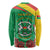 Personalised Burkina Faso Republic Day Long Sleeve Shirt Happy 66th Anniversary with White Stallion - Wonder Print Shop