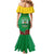 Personalised Burkina Faso Republic Day Mermaid Dress Happy 66th Anniversary with White Stallion - Wonder Print Shop