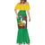 Personalised Burkina Faso Republic Day Mermaid Dress Happy 66th Anniversary with White Stallion - Wonder Print Shop