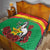 Personalised Burkina Faso Republic Day Quilt Happy 66th Anniversary with White Stallion - Wonder Print Shop