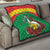 Personalised Burkina Faso Republic Day Quilt Happy 66th Anniversary with White Stallion - Wonder Print Shop