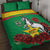 Personalised Burkina Faso Republic Day Quilt Bed Set Happy 66th Anniversary with White Stallion - Wonder Print Shop