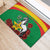 Personalised Burkina Faso Republic Day Rubber Doormat Happy 66th Anniversary with White Stallion - Wonder Print Shop