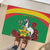 Personalised Burkina Faso Republic Day Rubber Doormat Happy 66th Anniversary with White Stallion - Wonder Print Shop