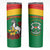 Personalised Burkina Faso Republic Day Skinny Tumbler Happy 66th Anniversary with White Stallion - Wonder Print Shop