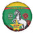 Personalised Burkina Faso Republic Day Spare Tire Cover Happy 66th Anniversary with White Stallion - Wonder Print Shop