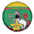 Personalised Burkina Faso Republic Day Spare Tire Cover Happy 66th Anniversary with White Stallion - Wonder Print Shop