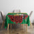 Personalised Burkina Faso Republic Day Tablecloth Happy 66th Anniversary with White Stallion - Wonder Print Shop