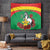 Personalised Burkina Faso Republic Day Tapestry Happy 66th Anniversary with White Stallion