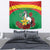 Personalised Burkina Faso Republic Day Tapestry Happy 66th Anniversary with White Stallion