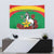 Personalised Burkina Faso Republic Day Tapestry Happy 66th Anniversary with White Stallion