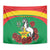 Personalised Burkina Faso Republic Day Tapestry Happy 66th Anniversary with White Stallion