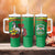 Personalised Burkina Faso Republic Day Tumbler With Handle Happy 66th Anniversary with White Stallion - Wonder Print Shop