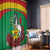 Personalised Burkina Faso Republic Day Window Curtain Happy 66th Anniversary with White Stallion - Wonder Print Shop