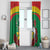 Personalised Burkina Faso Republic Day Window Curtain Happy 66th Anniversary with White Stallion - Wonder Print Shop