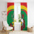 Personalised Burkina Faso Republic Day Window Curtain Happy 66th Anniversary with White Stallion - Wonder Print Shop