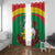 Personalised Burkina Faso Republic Day Window Curtain Happy 66th Anniversary with White Stallion - Wonder Print Shop