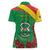 Personalised Burkina Faso Republic Day Women Polo Shirt Happy 66th Anniversary with White Stallion - Wonder Print Shop