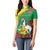 Personalised Burkina Faso Republic Day Women Polo Shirt Happy 66th Anniversary with White Stallion - Wonder Print Shop