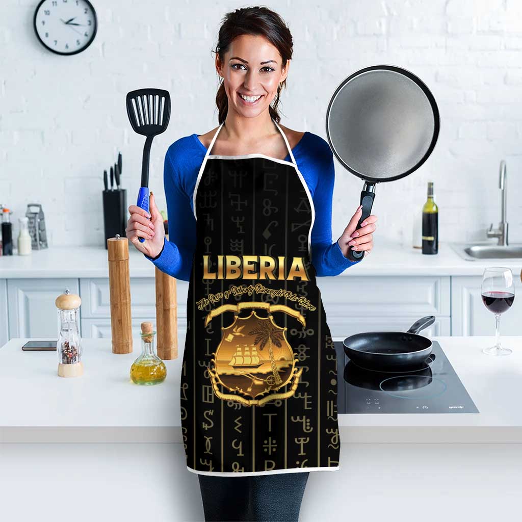 Liberia Vai Syllabary Vertical Pattern Apron - Wonder Print Shop