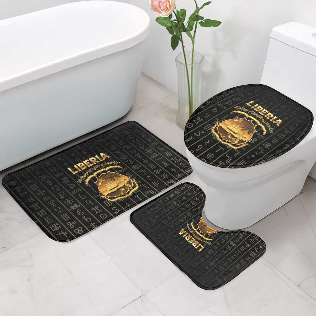 Liberia Vai Syllabary Vertical Pattern Bathroom Set - Wonder Print Shop