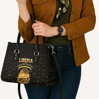 Liberia Vai Syllabary Vertical Pattern Leather Bag - Wonder Print Shop